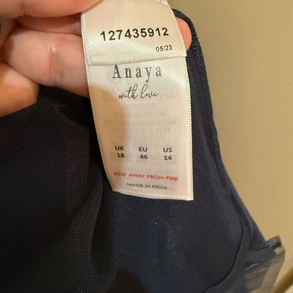 NWT Anaya With Love Navy Tulle Formal Event Gown - Picture 7 of 7